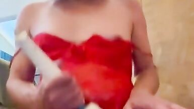 Dildos and vibrator play by horny cd milf - 6 image