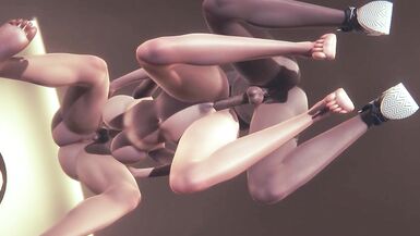 Hentai Uncensored 3D - Tanami x 2 Futanaris Boobjobs and threesome - 15 image