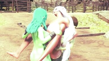 2 futas goblin fucks dark elf - 12 image