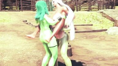 2 futas goblin fucks dark elf