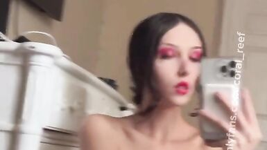 Trans girl invites straight guy over and convinces him to fuck her - 4 image