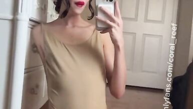 Trans girl invites straight guy over and convinces him to fuck her - 7 image