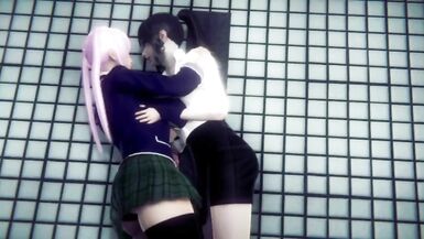 student fucks her teacher in pubblic bathroom - 2 image