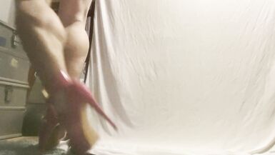 Training in pink High Heels for Sissy Lilli - 12 image