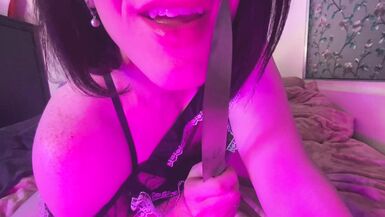 Slutty Annika Black Lace Seduces exBF - 6 image