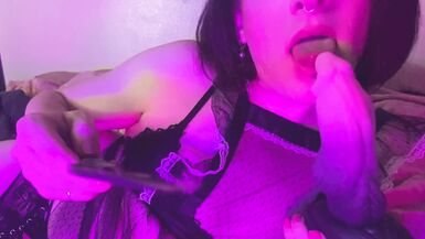 Slutty Annika Black Lace Seduces exBF - 8 image