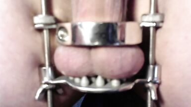 ball crushing device nut squeezing spikes torment and pleasure torture yay cumshot - 10 image