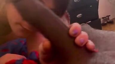 Trans girl sucks straight BBC! He cums in my mouth and I swallow! - 13 image