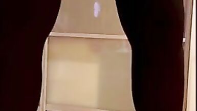 Sissy femboy cd tv Femdom Shemale Masturbation High Heels Red dress big tits big ass - 8 image