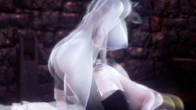 futa lady dimitrescu fucks her daughter Bela - 7 image