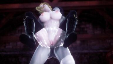 futa lady dimitrescu fucks her daughter Bela - 8 image