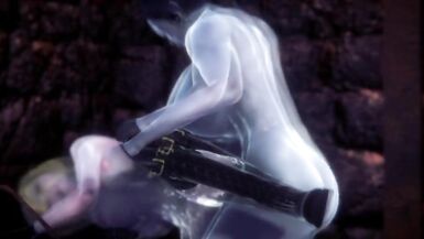 futa lady dimitrescu fucks her daughter Bela