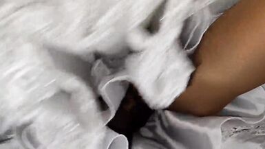 Looking up various silky lined dresses and gowns - 2 image