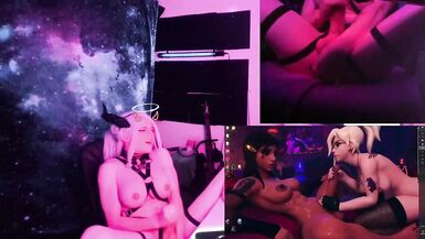 CUMPILATION: Trans IRL-Futanari Scalie Dragon GF watches SFM porn & SQUIRTS w/ Her LIVE STREAM - 12 image