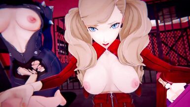 Persona 5 - Futa Ann Takamaki and Futa Makoto Niijima | Male taker pov - 8 image