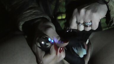 Trangirl's in Chastity Drink from her Condom in Public - 13 image