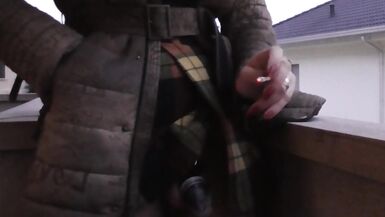 Trangirl's in Chastity Drink from her Condom in Public - 6 image