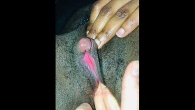 trans FTM Pumping My Dick/Clit for the first time while GF finger fucks