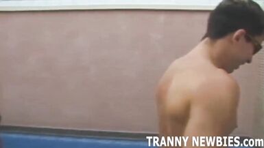 Having a hot threesome with an exotic tranny - 5 image