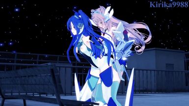 Tsubasa Kazanari and Maria Cadenzavna Eve have intense futanari sex - Symphogear Hentai - 11 image