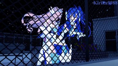 Tsubasa Kazanari and Maria Cadenzavna Eve have intense futanari sex - Symphogear Hentai - 14 image