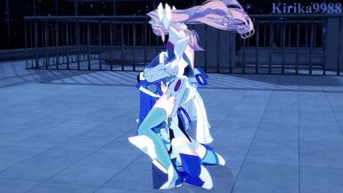 Tsubasa Kazanari and Maria Cadenzavna Eve have intense futanari sex - Symphogear Hentai - 2 image