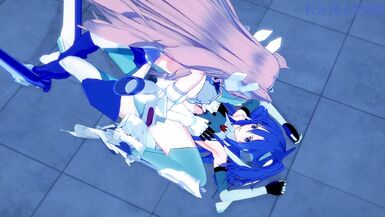 Tsubasa Kazanari and Maria Cadenzavna Eve have intense futanari sex - Symphogear Hentai - 4 image