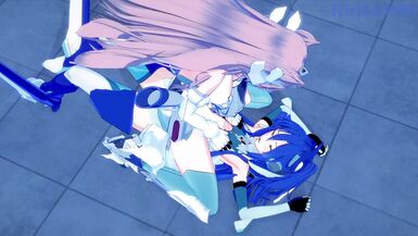 Tsubasa Kazanari and Maria Cadenzavna Eve have intense futanari sex - Symphogear Hentai - 5 image