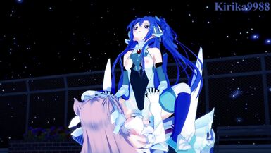 Tsubasa Kazanari and Maria Cadenzavna Eve have intense futanari sex - Symphogear Hentai - 9 image