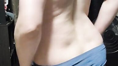 sexy in tank stripping and steamy play time - 2 image