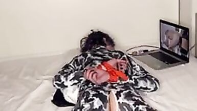 Femboy Cums Hands Free at Disney - 8 image