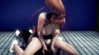 futa bunny fucks a girl in the bathroom - 3 image