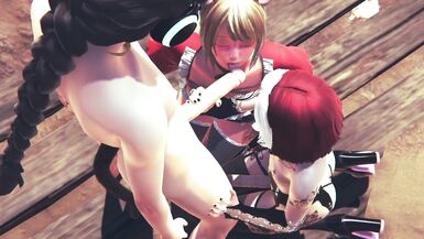 Yaoi Femboy - Threesome 3 Femboys Sucking and Fucked with Nobu - 3 image