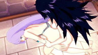 Futa Nemuri fucks Hado in a bath house - My Hero Academia Hentai - 2 image