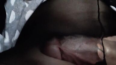 DominateF Ruined Orgasm Pantyhose Lingerie Wet Hot Masturbation Cumshot - 8 image