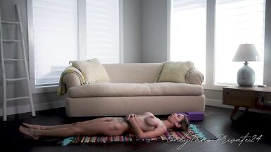 Beautiful Trans Model Does Yoga Naked In Studio - 14 image