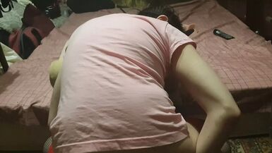 Russian Crossdresser sex anal toy