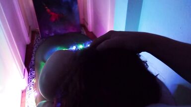 Dreamy blowjobs and anal with Melody, fishnets and fairylights - 4 image