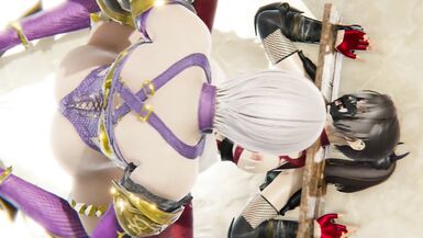 Futa Ivy Valentine Fucks Taki - Soul Calibur - BDSM Bondage 3D Hentai - 6 image