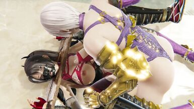 Futa Ivy Valentine Fucks Taki - Soul Calibur - BDSM Bondage 3D Hentai - 7 image