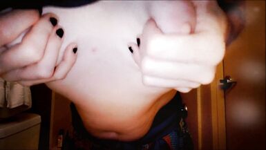 Solo FTM Ass Bounce Titty Spank Big Clit Spank Masturbation - 10 image