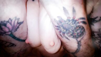 Solo FTM Ass Bounce Titty Spank Big Clit Spank Masturbation - 14 image