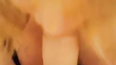 Janet sucking the cum out of my cock and enjoys it bareback - 7 image