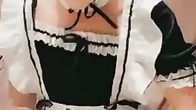 I put on my new maids outfit and play with a new toy - 11 image