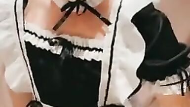 I put on my new maids outfit and play with a new toy - 12 image