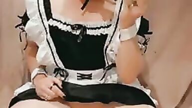 I put on my new maids outfit and play with a new toy - 2 image