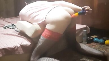 Russian sissy have sex solo - 8 image