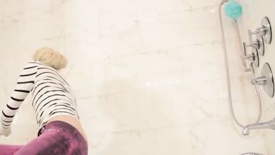 Hot Tranny Polishes her Funstick - 2 image