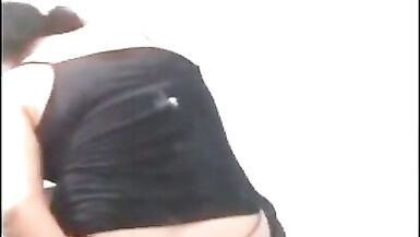 Peruvian fat slut stretches her anus until she can't do it anymore with a deep dildo. Fat shemale in anal insertions - 10 image