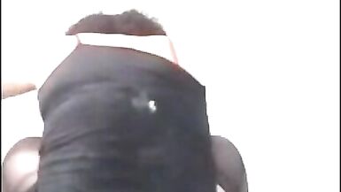 Peruvian fat slut stretches her anus until she can't do it anymore with a deep dildo. Fat shemale in anal insertions - 11 image